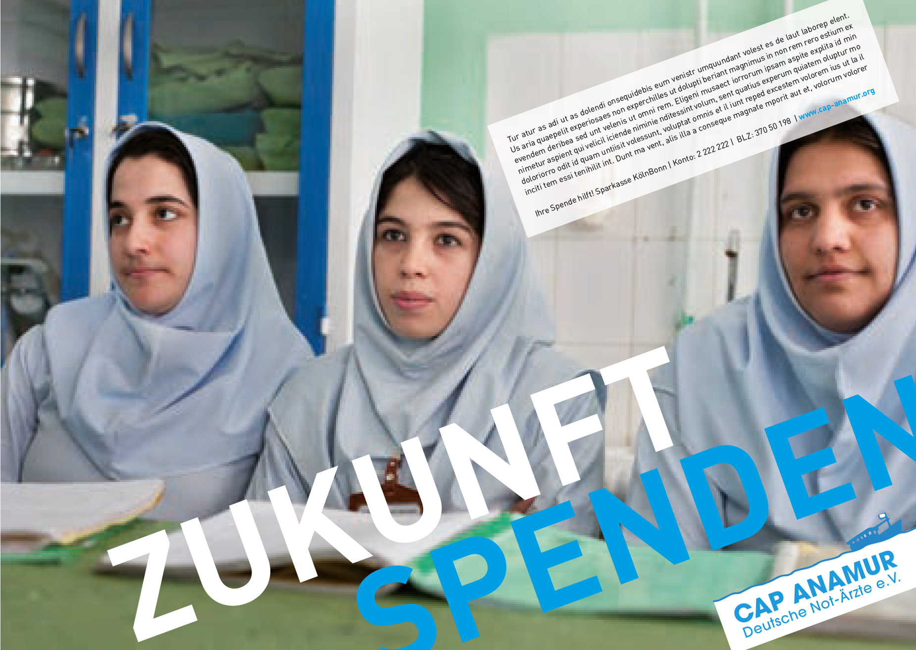 Cap Anamur Zukunft spenden motif