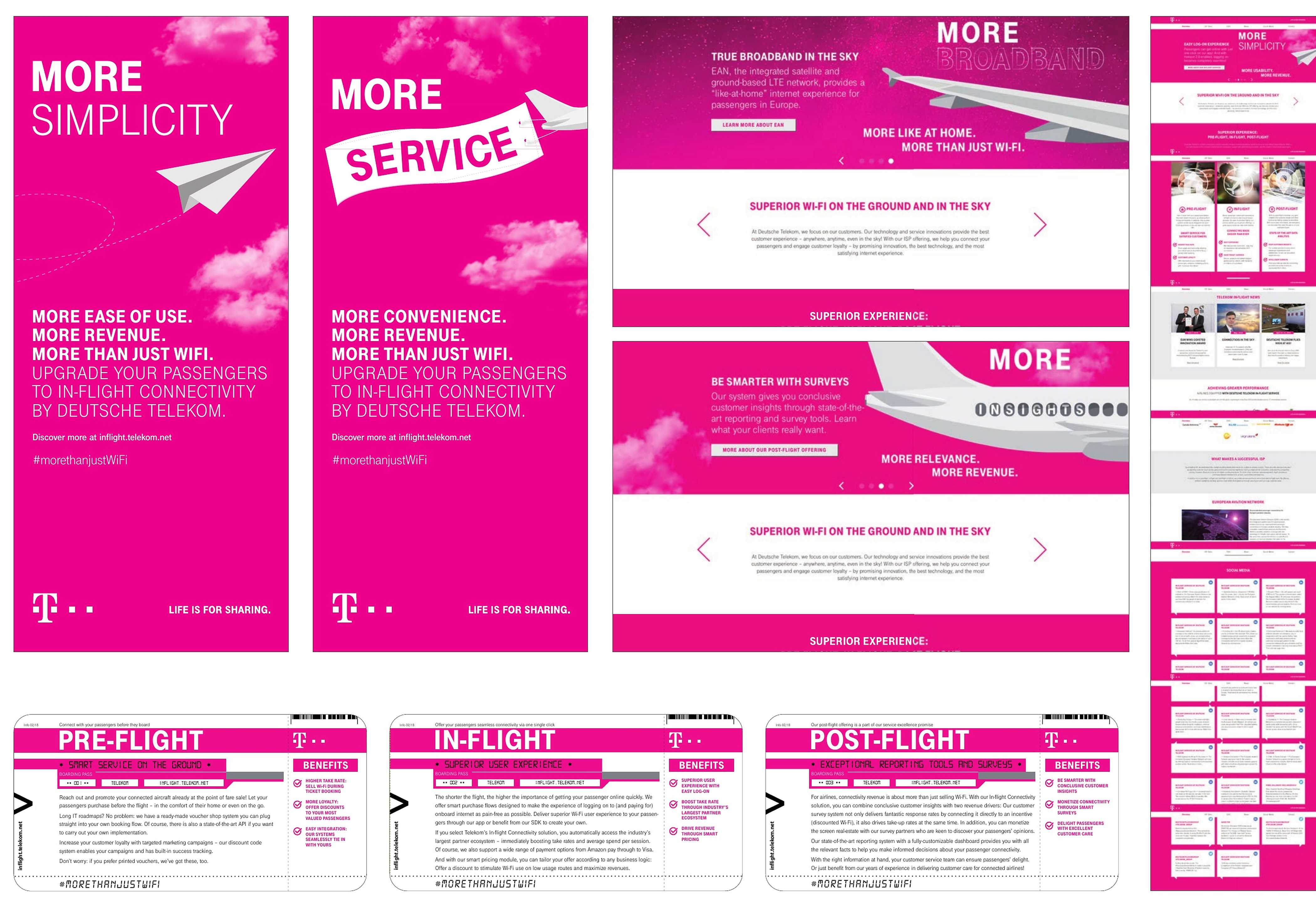 Telekom in-flight connectivity campaign overview